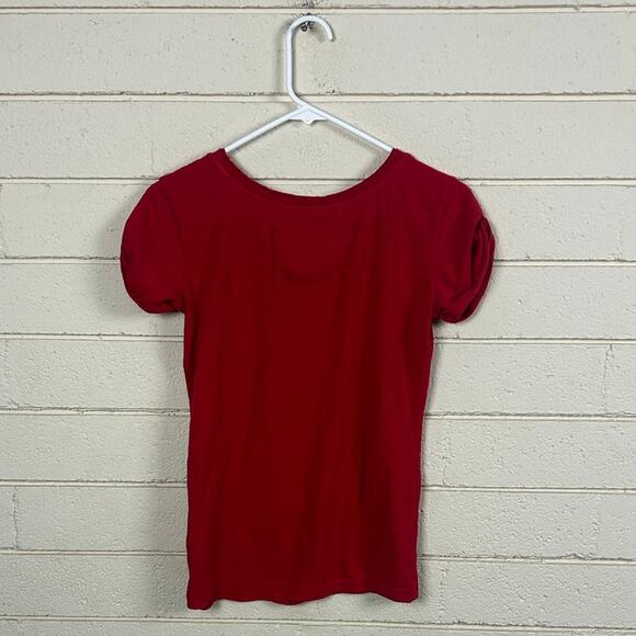 Abercrombie & Fitch Y2K Red Tee size XS - Picture 2 of 8